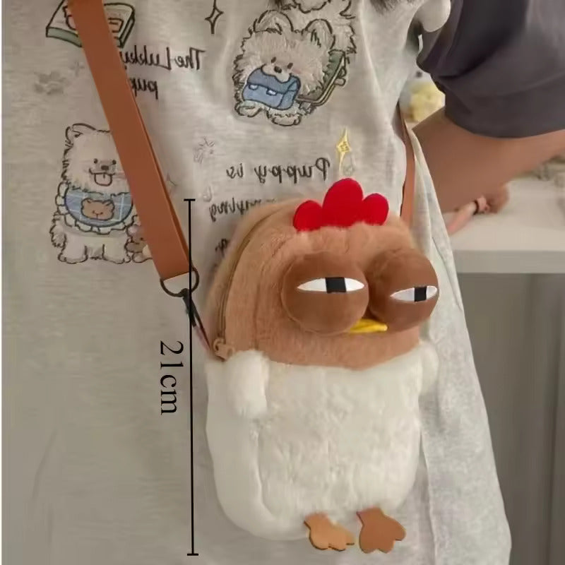 Fur Chicken Plush Bag