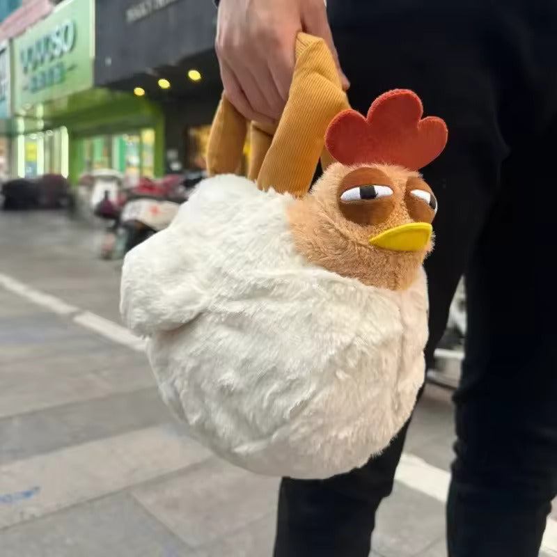 Fur Chicken Plush Bag